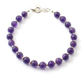 Paarse Amethist Armband met 925 Zilver