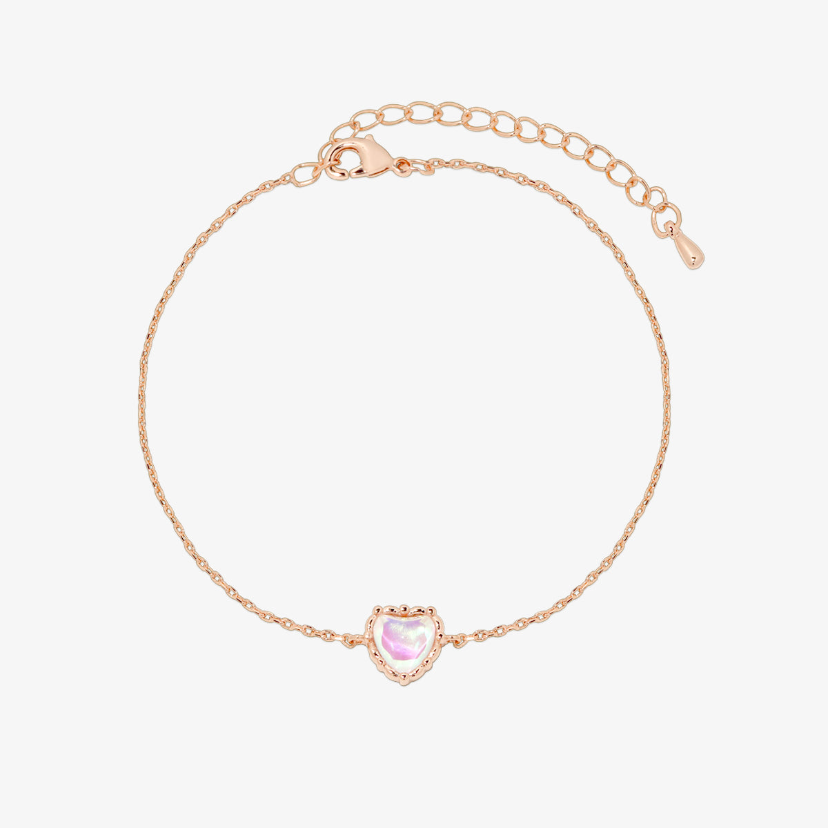 Armband met Maansteen Hart