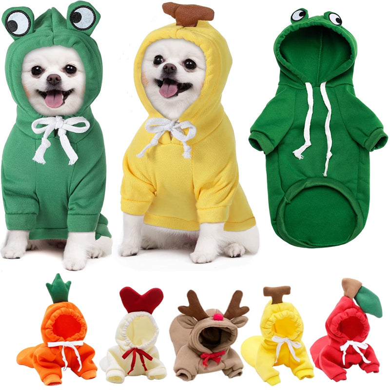 The Cozy Fruit Hoodie for Small Dogs