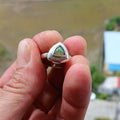 Ring met Opal en 925 Zilver — Maat 10,5